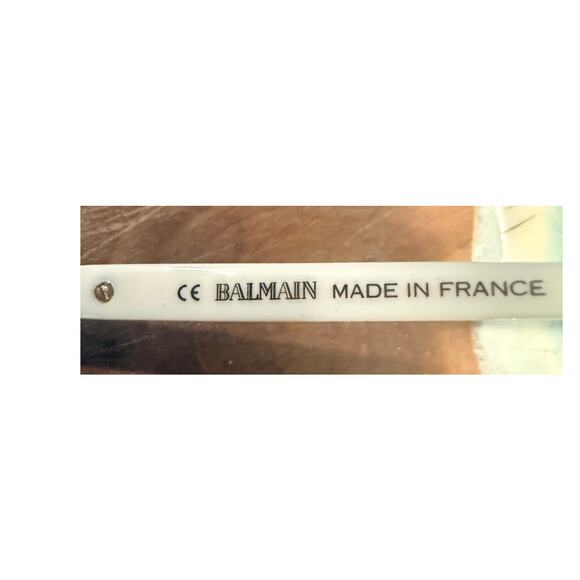Balmain Paris BL2534 Sunglasses Gold White Round Cat 3 Made in France main image 7